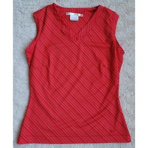 Nike Golf DRI-FIT red striped top